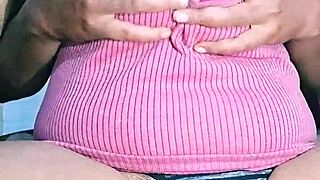 Young indian girl with big natural tits and juicy features plays with balloon