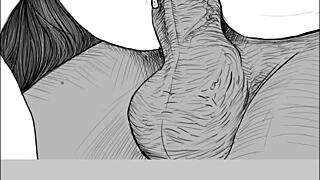 Speed drawing of ffm threesome by artist Kramer Krameroff