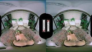 Hey, poison ivy cosplay vr has this stunning redhead getting her pussy smashed in the garage