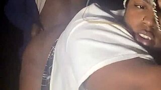 Sexy BBW explores nature with partner in forest