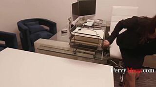 Fingering my stepmom's ass at work? Yes!