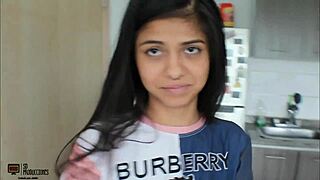 Morning Sex With Brunette Stepsister Ends In Homemade Creampie