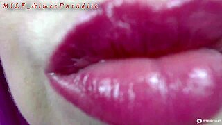 A depraved mature bitch with purple hair masturbates on webcam. Big tits and toys in private close-up! 😈