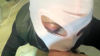 Is a real slut happy when her husband leaves and she fucks his friend?