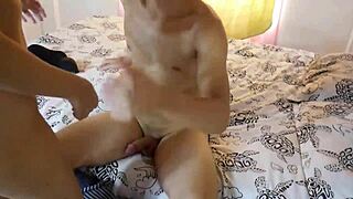perverted stepdad breaks tight 18-year-old stepdaughter’s pussy with rough thrusts