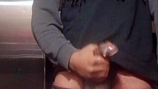 Nut In Kitchen With Intense Action
