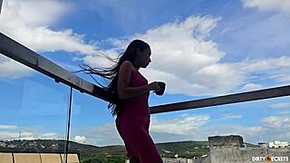 At A Private Party, A Teen Gets Her Ass Fucked By Her Boss And Partner