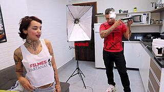 Annie Poses Boldly In Sexy Photoshoot With Tits And Ass