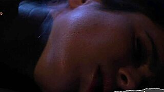 Machine beauty spreads her legs for close-up masturbation with toys and insertion