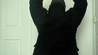 Stretching arms like masturbating for exercise 😏