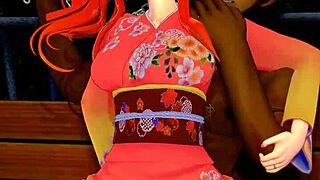 Vanessa Veren outdoor anime fuck