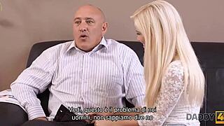 Daddy4K shows girl new tricks with experienced stepdad.