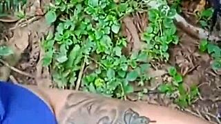 Intense Blowjob In Forest With Cum On Tits