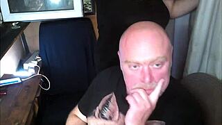 Sexy pranks of a mature married couple on the balcony