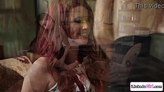 brunette therapy expert licking milf client's pussy 😘