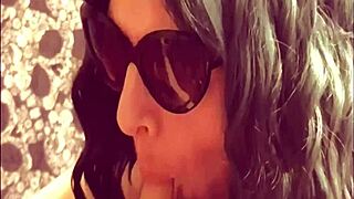 i think she reallly loves suckin my uncut cock in blowjob