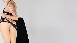 Sexy blonde dahlia masturbates with toy in pussy