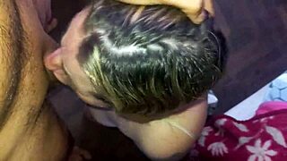 She Loves Eye Shot Deepthroat Sucking, Cum Covered Tits, Sloppy Spitting in Thong