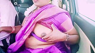 Indian Saree Housewife's Hot Romance with Car Driver 😍
