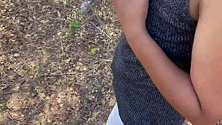 Hell Yeah! Indian Desi Big Ass Girl Banged by Huge Dick in Jungle!