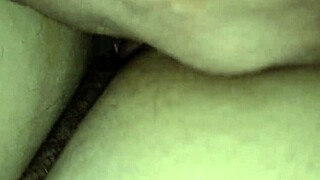 Step brother rubbed her smooth pussy, then went for deep anal on bed