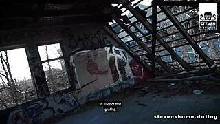 Slim teen 18+ Megan Venturi got banged in creepy abandoned hospital