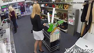 Extraordinary Hard Fucking in Shop with Tight Slut
