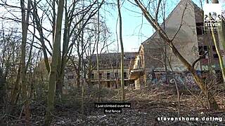 Slim teen 18+ Megan Venturi got banged in creepy abandoned hospital