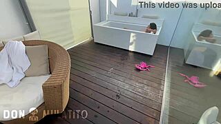 Step-Sister Sucks My Dick To Keep Things Hush-Hush, Tight Latina Pussy So Wet! 😜