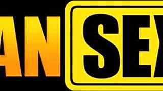 Petite ebony teen deepthroats white stud 😍