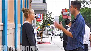 passionate kissing with girlfriend and friend outdoors