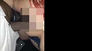 Redhead dragged into swing house cabin for wild fun.