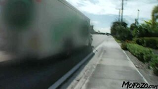 Mofozo.com - 18 Year Old Brunette Takes a Huge Facial Shot