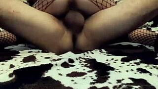 Holy Hell! Milf Rocks Stockings and Lingerie for Anal!
