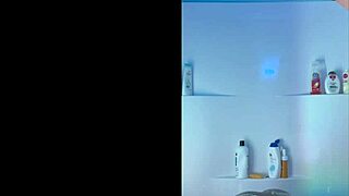 homemade ebony amateur enjoys shower time with ass play