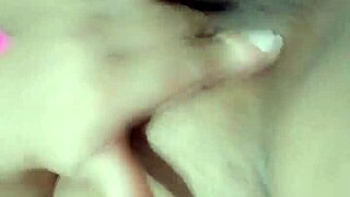 cleaning honey off my vibrator and cumming again, so hot