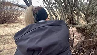 outdoor public lake scene in winter snow