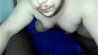 Two big cocks fucking this fat guy in the bathroom! 😏