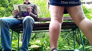 curvy milf in pantyhose pees near me at park, sneaky view