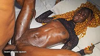 skinny sarah is back with hard core fuck