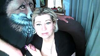 Sexy pranks of a mature married couple on the balcony