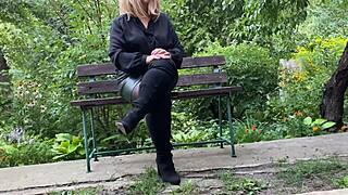 Hey, can mother-in-law control you with her sexy nylon tricks?