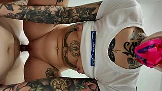 guy's fantasy with bent over babe, long hair, wet pussy, and juicy brunette slut