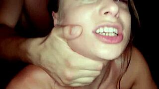 Hot beauty rides two huge cocks in double pussy stuffing with facial and ripped clothes