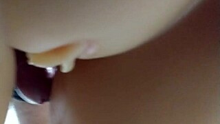 Rub My Little Dick On Her Pussy Before Fucking!