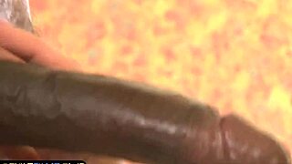 Long-Haired Milf Cockriding and Spitroasted by Black Dongs!