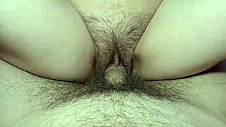 Hairy pussy girl riding dick so good 😍