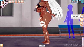 Boku no Hero Coneja Masturbates to Orgasm While Running