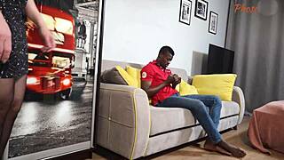 tanya foxxx dances for him, he strips her dress and fucks her with heels on