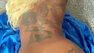 blonde amateur gets bent over for fucking, blowjob, and creampie in pov